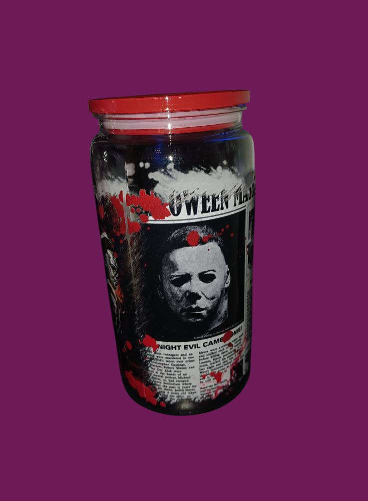16oz halloween tumbler with straw