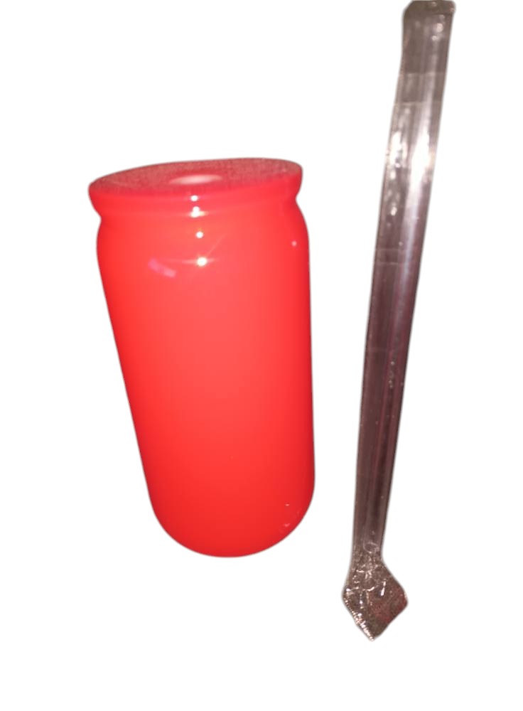 16oz tumbler plastic with straw red