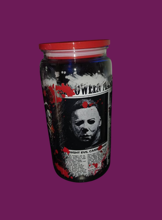 16oz halloween tumbler with straw