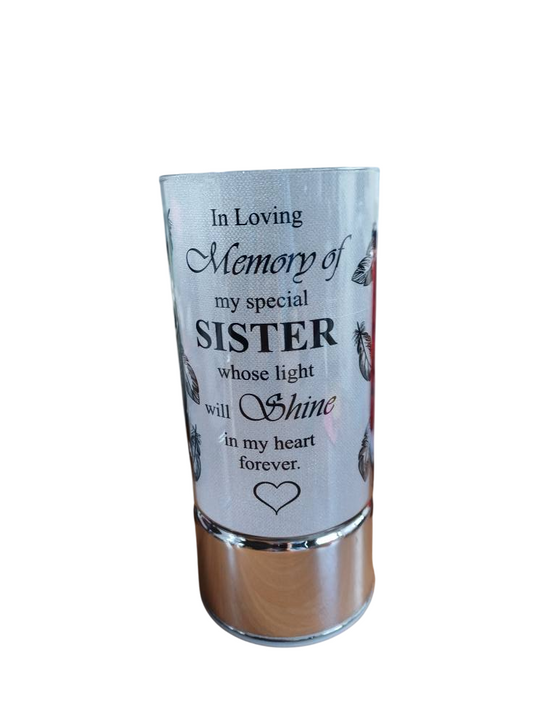 Sister memorial lamp