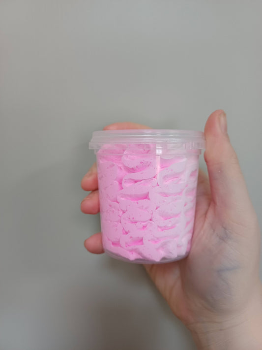 Raspberry Ripple Whipped Soap