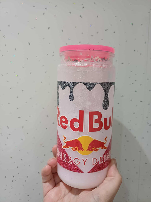 energy drink 16oz snow globe tumbler